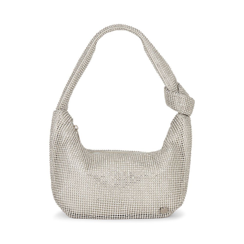 Jessica Soft Crystal Mesh Croissant Bag