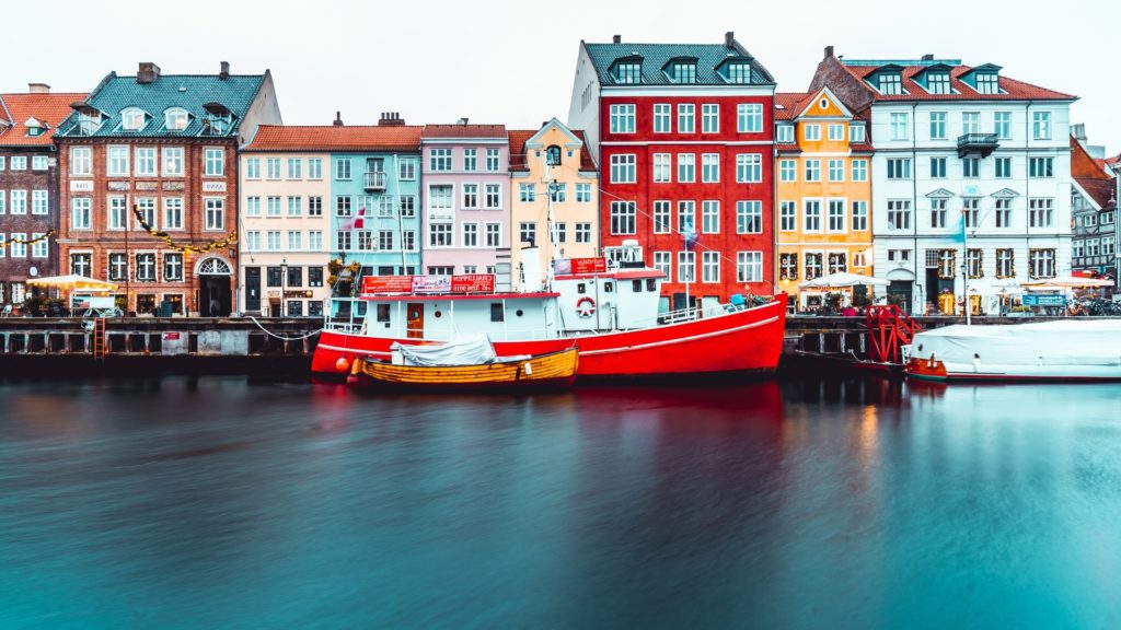 Cute canal town Denmark