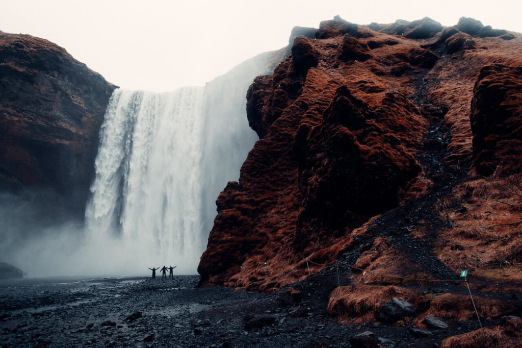 Waterfall in Iceland