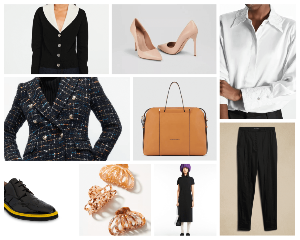 women's business formal collage