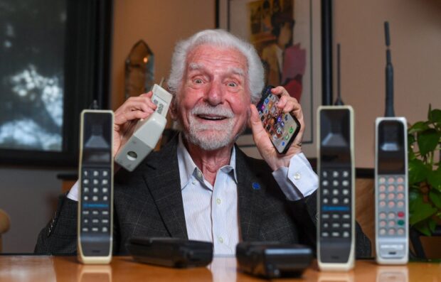 Take your eyes off your mobile phone, says inventor 50 years on