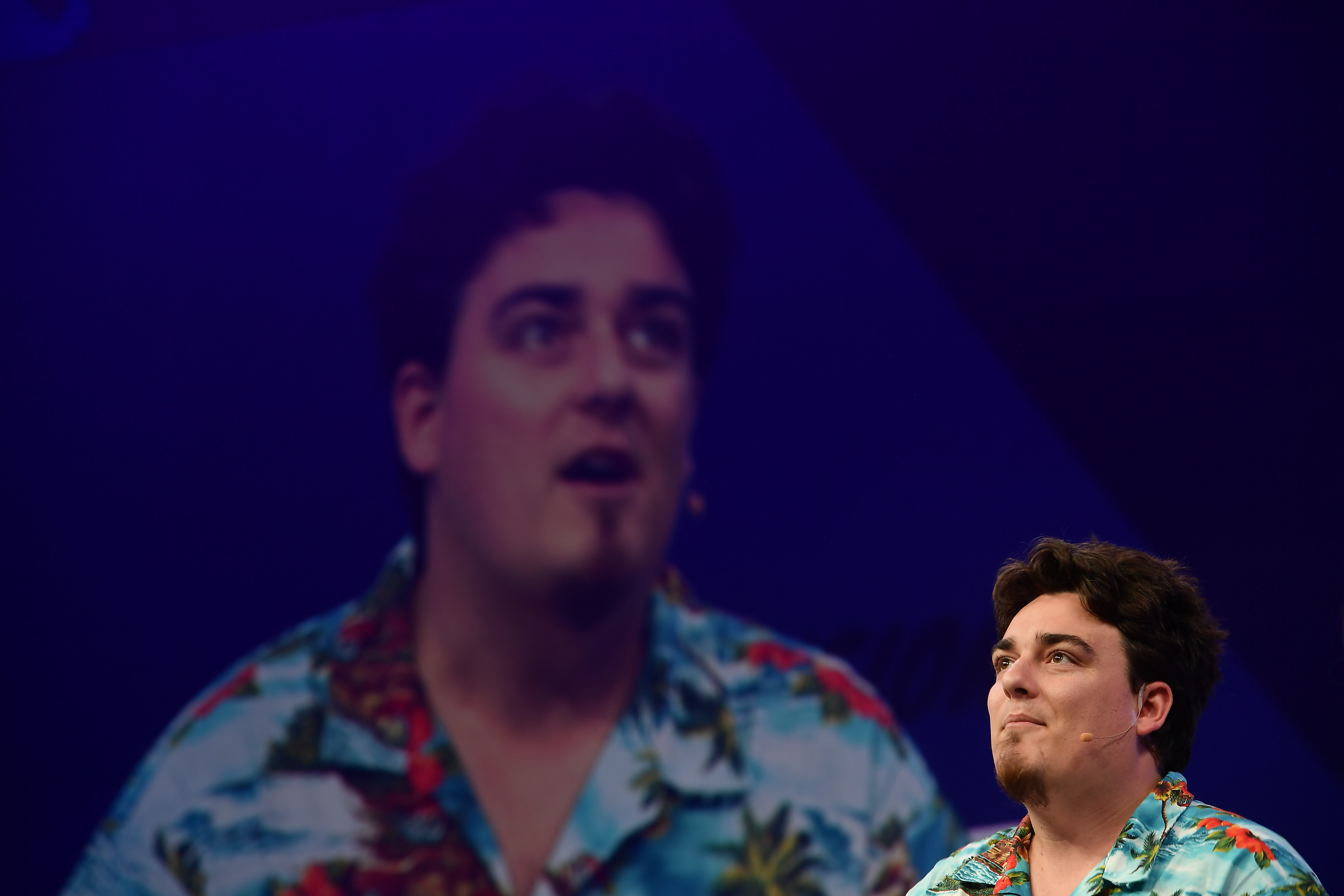 22 May 2019; Palmer Luckey, Oculus VR, on Centre Stage during day two of Collision 2019 at Enercare Center in Toronto, Canada.