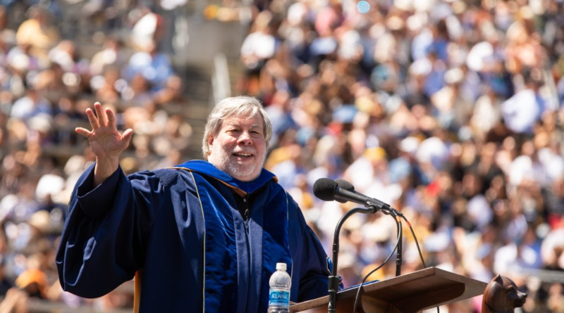 Apple cofounder Steve Wozniak was expelled from the school where he just delivered his commencement speech—'you grow up in education to be leaders, not followers'
