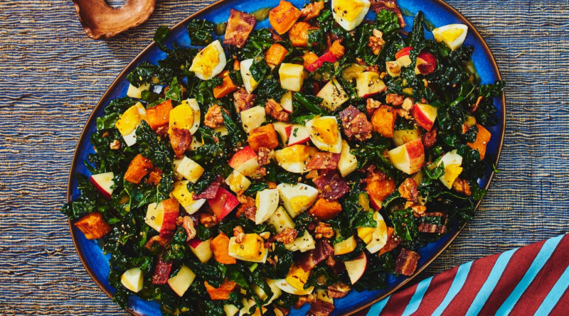 Maple-and-Bacon Fall Chopped Salad