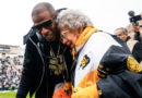 Colorado Buffaloes fans sing 'Happy Birthday' to 100-year-old Peggy Coppom