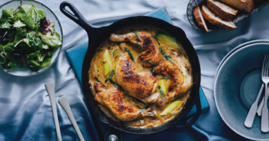 Creamy Cider-Braised Chicken and Leeks