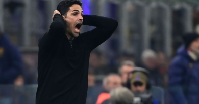 Arteta slams penalty calls in Arsenal loss to Inter