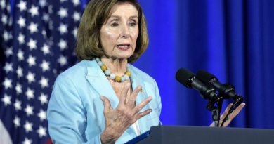 Nancy Pelosi has hip replacement surgery at a US military hospital in Germany after falling at Battle of the Bulge ceremony