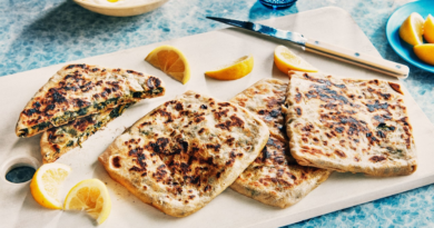 Gözleme With Kale and Cheddar