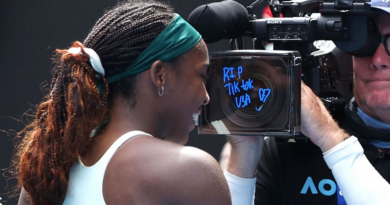 Gauff pens 'RIP TikTok' after Aussie Open match