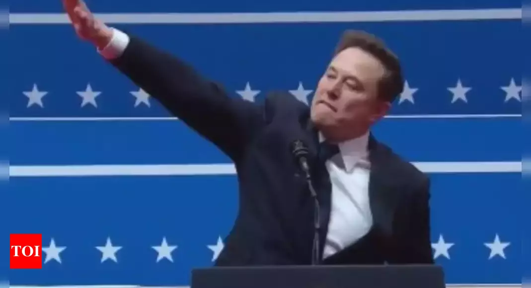 Did Elon Musk do a 'Nazi salute'? Social media in a frenzy over 'weird' gesture – The Times of India