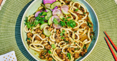 Pork and Tomatillo Udon