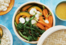 Steamed Vegetables With Miso-Ginger Dressing