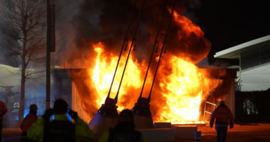 Fire extinguished outside Man City's stadium